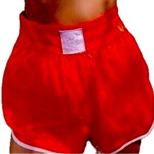 We Are HAH x Free People Blood Orange/Red White Trim HAHT Boxer Short Size XS